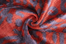 Auburn & Purple Damask Velvet Pillow – 16x16” Handmade Luxury