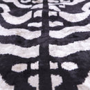 Handmade Velvet Pillow with insert – Black & White Abstract Ikat, 16x24"