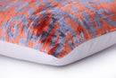 Auburn & Purple Damask Velvet Pillow – 16x16” Handmade Luxury