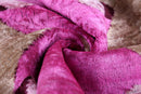Mirrored Magenta Velvet Pillow – 16x16” | Handmade Silk Luxe