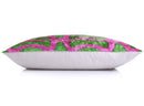 Handmade Pink & Green Ikat Velvet Throw Pillow – 16x24 Luxury Accent