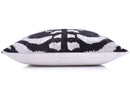 Handmade 16x16 Velvet Pillow – Black & white Symmetry Pattern