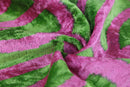 Handmade Pink & Green Ikat Velvet Throw Pillow – 16x24 Luxury Accent