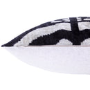 Handmade 16x16 Velvet Pillow – Black & white Symmetry Pattern