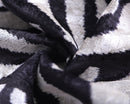 Handmade 16x16 Velvet Pillow – Black & white Symmetry Pattern