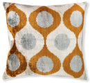 Amber Gray Silk Velvet Pillow – 16x16 Handmade Luxury Geometric Cushion