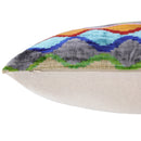 Colorful Wave Silk Velvet Pillow 16x24 – Handcrafted in California