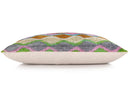 Handmade 16x16 Velvet Pillow – Multicolor Zigzag Ikat Pattern