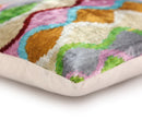 Colorful Wave Silk Velvet Pillow 16x24 – Handcrafted in California