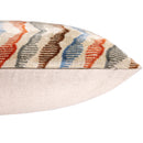 Handmade Velvet Throw Pillow – Earth Zigzag Pattern (16x24)