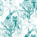 Voguish Palms and Tigers Wallpaper Tasteful