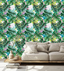 Monstera Green Leaves Wallpaper