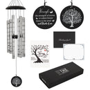 Memorial Serenity Wind Chimes, Thoughtful Gift For Special Occasions or Reflections Amazing Grace Scripture 40”