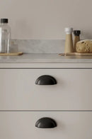Matte Black "Baron" Cup Pull and Knobs