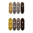 Doorknob Trim Plate, Rounded Ornate Design