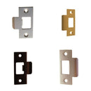 Brass, Nickel or Oil Rubbed Bronze T Strike Plate for Door Latches
