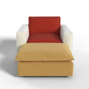 Ainfox Module Sofa Oversized Sleeper Sofa Red With Ottoman Yellow For Salon,Living Room and etc