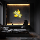 Tape Banana Table Neon Sign, Uv Print Neon, Banana Uv Print Neon Sign, Neon Light