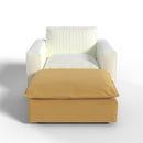 Ainfox Module Sofa Oversized Sleeper Sofa Beige With Ottoman Yellow For Living Room