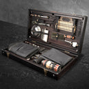 “Forseti 2.0" Camping Accessories BBQ Skewers Set  in a Wooden Case - Table, 32 items