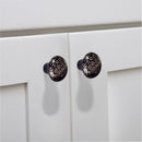 Mascot Hardware 1-1/2", 38mm, Golden Over Blue Drawer Cabinet Round Knob