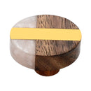 Mascot Hardware Fusion 1-1/2 in. Brass Bar & Marble Effect Cabinet Knob (Pack of 10)
