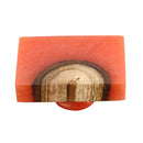 Mascot Hardware Beauty Art 1-1/2 in. Wood & Resin Round Rectangle Cabinet Knob