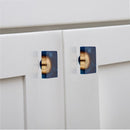 Mascot Hardware Beauty Art 1-1/2 in. Wood & Resin Round Rectangle Cabinet Knob