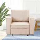 Ainfox Module Sofa Single Sofa Beige with Storage