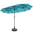 Ainfox 13ft Led Lights Patio Umbrella Outdoor With Patio Umbrella Base For Outdoor,Market