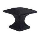 Durable Cast Iron Square Knob with Pyramid Design for Rustic and Vintage Charm