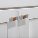 Mascot Hardware Fusion 3 in. Marble Effect with Wood Drawer Cabinet Knob
