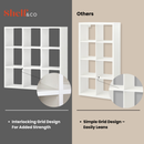 6 Cube Storage Unit – Customizable, Durable, Modern Cube Shelf BOON Cube Storage Shelf Combo 2/1x2
