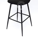 MEKNES Black Rattan Swivel Barstool