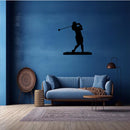 Female Golfer Metal Wall Art – Women's Golf Sports Home & Office Decor