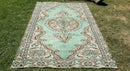 Vintage Handmade Unique Rug  4'12'' X 8'9''