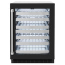 ZLINE 24" Touchstone Dual Zone 44 Bottle Wine Cooler Black Matte Glass Door RWDO-BLM-24