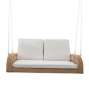 East Green Lucca Wicker Porch Swing with Cushions