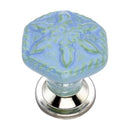 Mascot Hardware Hexagon Flower 1.77 in. Ceramic Cabinet Knob (Pack of 10)