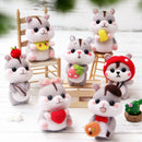 Hamster with Strawberry Needle Felting Kit by Wizardi F07N8-126