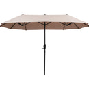 Ainfox 13ft Patio Umbrella Outdoor Two Layers Market Extra Large Table Umbrella