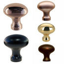 Oval Solid Brass Knob