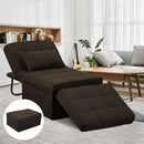 Ainfox 73inch Cloud Puff Convertible Sofa Bed White,4-in-1 Folding Sofa