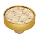 Mascot Hardware Golden 1-3/5 in. Checkered Drawer Cabinet Knob (Pack of 10)