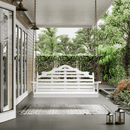 Keystone Amish Co. 4 Foot Milan Porch Swing, Black