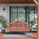 Keystone Amish Co. 6 Foot Milan Red Cedar Porch Swing with Cupholders