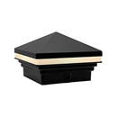CPL02 Modern 2700K 3W AC/DC Low Voltage Aluminum LED Pyramid Post Cap Light for 3.5x3.5 or 4x4