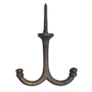 Durable Cast Iron Wardrobe Hook for Top Mounting, Secure and Stylish Hanging Solution