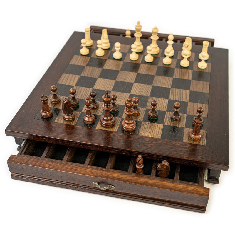 Wooden Chess Set – 17.5 x 17.5 inches – Classic Handmade Board Game