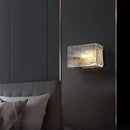 Water Pattern Glass Square Wall Sconce Lamp